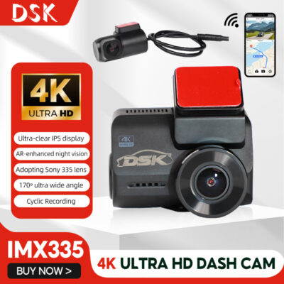 4K Hidden Type Ultra HD Dash Cam Night Vision 2.4G WiFi Driving Recorder Car DVR G-Sensor Car Camera Custom Mold ﻿