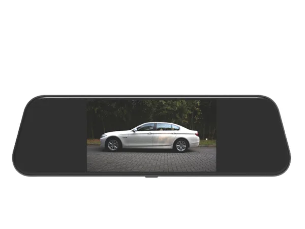 Dual-Channel Mirror Dash Cam with 6-Inch Touch Screen