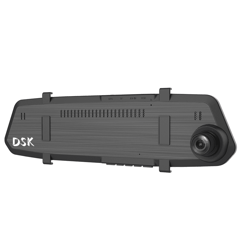 DANSKER AS1 Dash cam Dual-Channel Rearview Mirror Dash Cam with 4.3" IPS Display