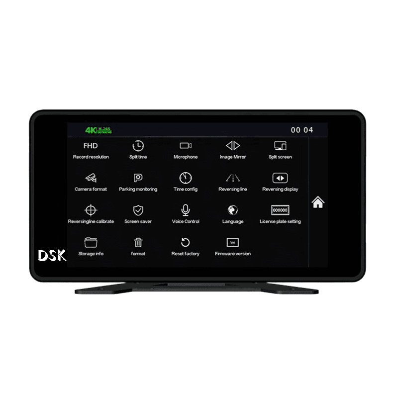 DANSKER B7s Dash cam Dansker DSK-B7s 10.1-inch Truck Dash Cam System with Quad-Split HD Display