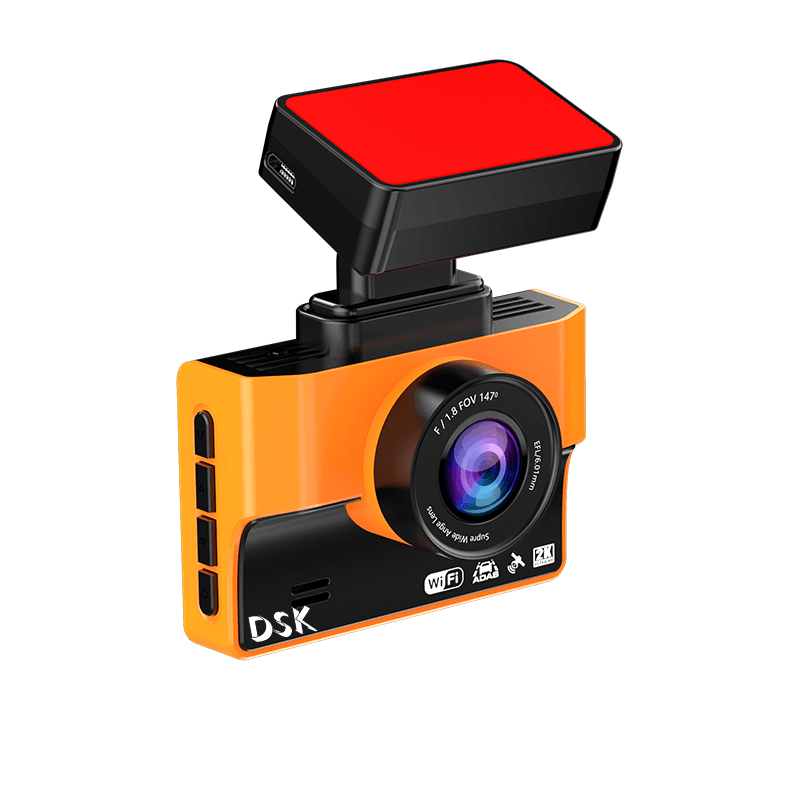 DANSKER S18 Dash cam 3 Dansker S18 HD Car DVR with Sporty Orange Magnetic Charging  WiFi