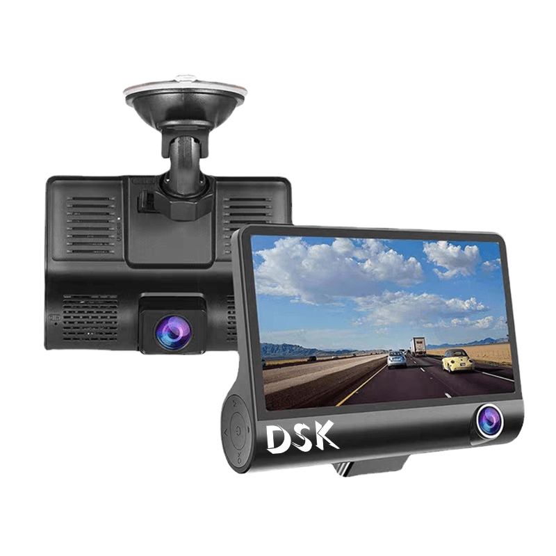 DANSKER S5 Dash cam 3 Dansker DSK-S5 Three-Channel Dash Cam with 4-inch IPS Screen