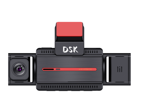 DANSKER S66 Dash cam 4K Three-Channel Dash Cam with 360° Rotatable Lenses