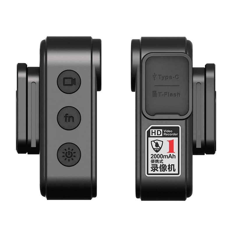 DANSKER Y1 Dash cam 1 Portable 2K HD Action Camera Law Enforcement Recorder with WiFi